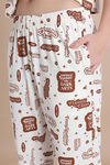 Zivame Harry Potter Knit Cotton Loungewear Set - Whisper White — thumbnail 6
